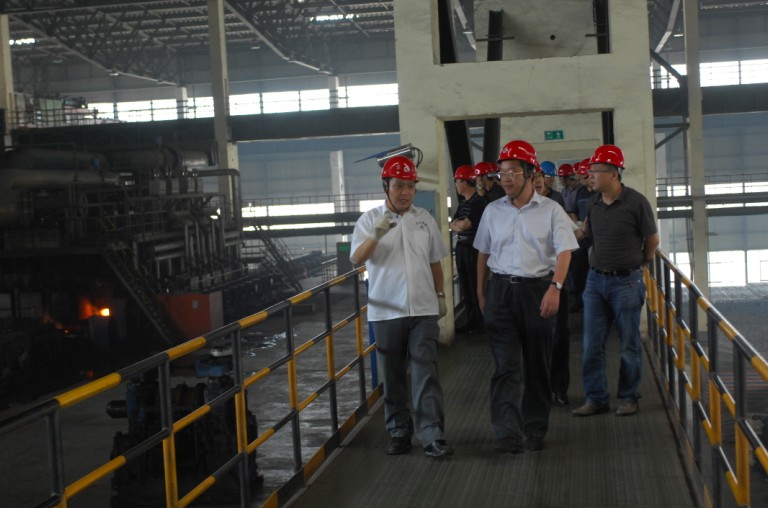 2011年8月31，首钢集团领导一行来我公司参观考察