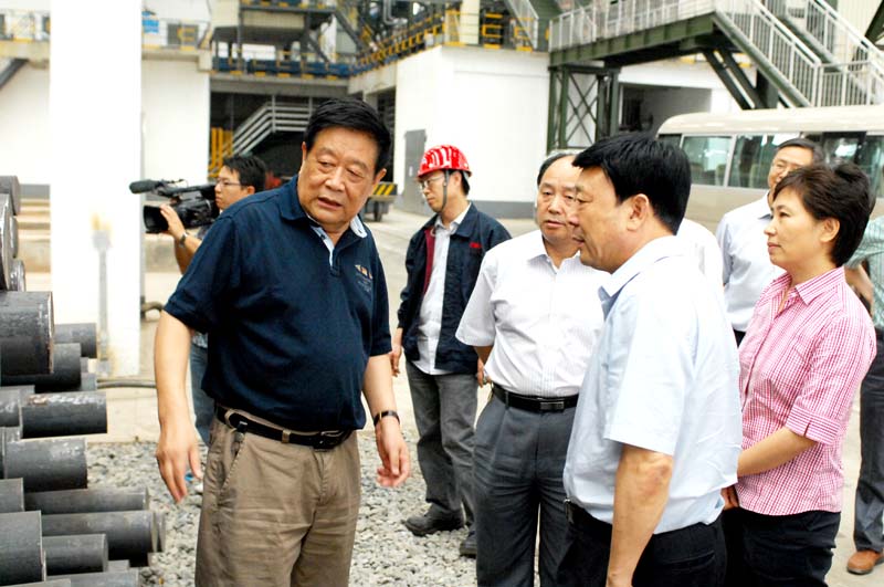 河南省国土资源厅厅长盛国民来我公司调研