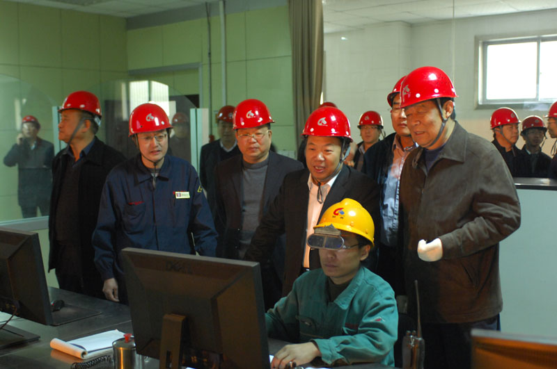 国家高强钢筋推广应用检查组到我公司进行现场检查