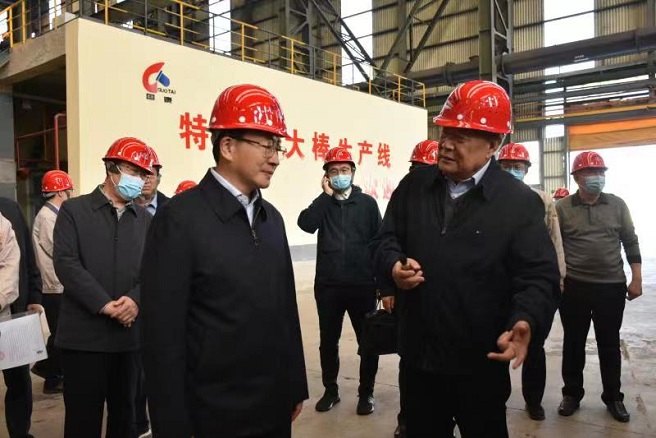 河南省委常委、省政府副省长周霁来我公司调研